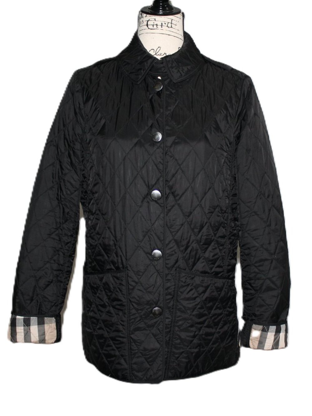 Burberry Brit - Kencott Quilted Jacket - Dark Navy, Size Small